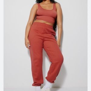 Ardene Rust jogger sweatpants NWT
